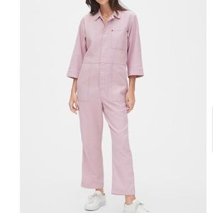 Gap Utility Jumpsuit PALE PLUM Small Tall